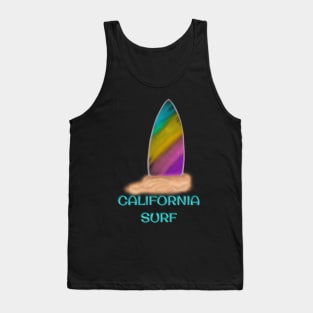 Rainbow Surf. California Surf Tank Top